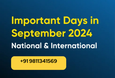 Key National and International Observances in September 2024